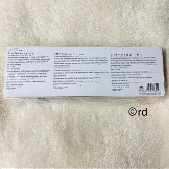 Lange Rose Gold 32 mm Titanium Blush Curling Wand - Picture 6 of 13